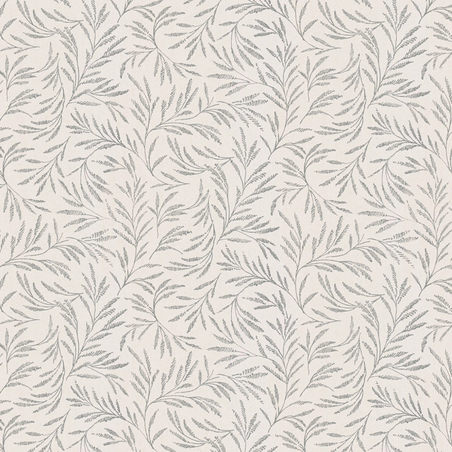 Bricoflor Florale Tapete in Creme und Grau Ranken Tapete mit Farn Design fü günstig online kaufen