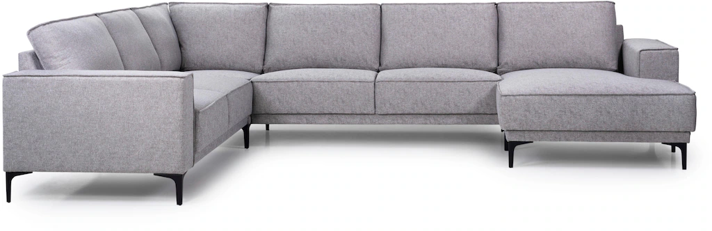 Places of Style Wohnlandschaft "XXL Sofa Oland, Struktur, Flachgewebe, Luxu günstig online kaufen