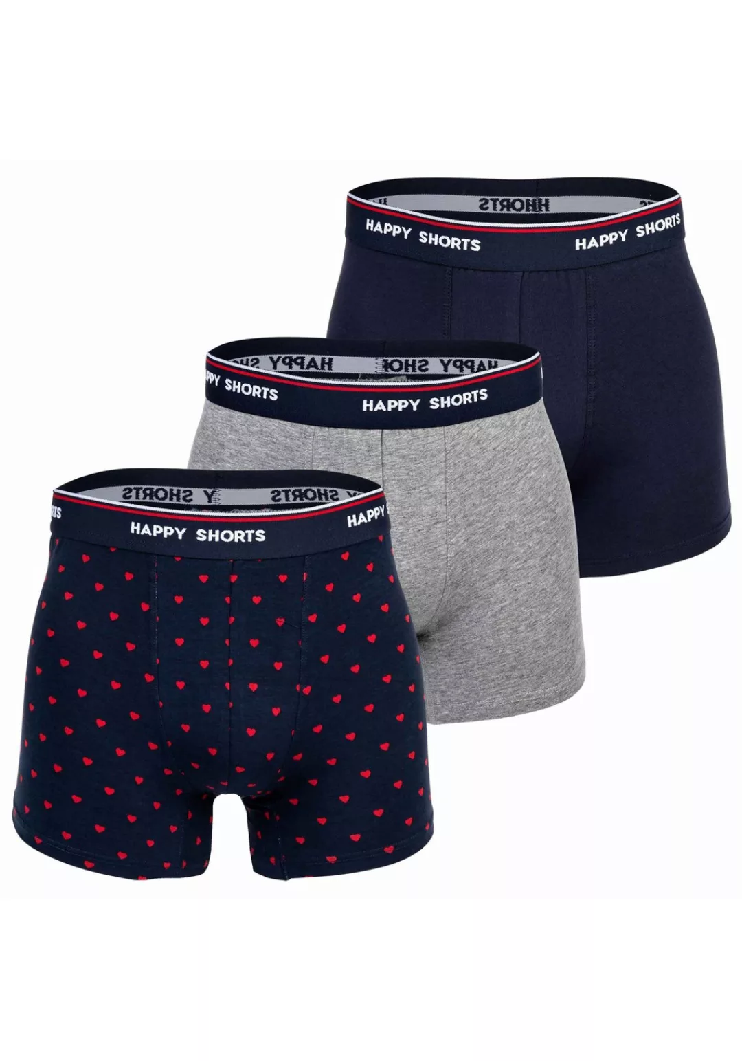 HAPPY SHORTS Boxershorts "Boxershort 3er Pack" günstig online kaufen