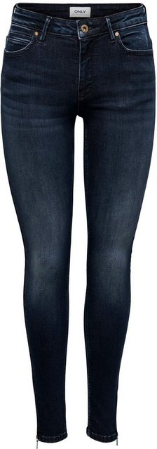 ONLY Skinny-fit-Jeans ONLKENDELL LIFE REG SK ANKLE mit Zipper am Saum günstig online kaufen