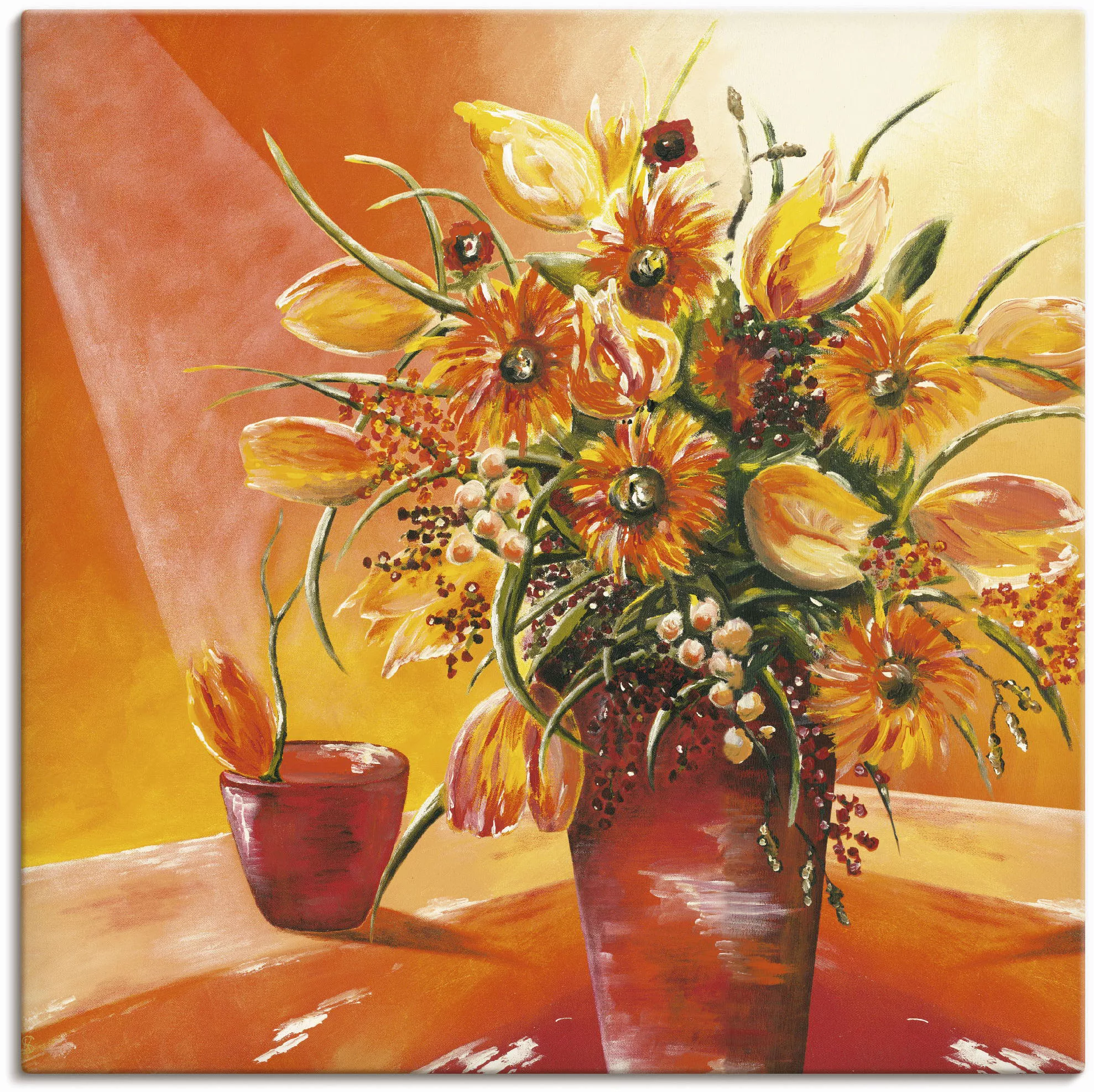 Artland Wandbild "Blumenstrauß in Vase I", Blumen, (1 St.), als Alubild, Ou günstig online kaufen