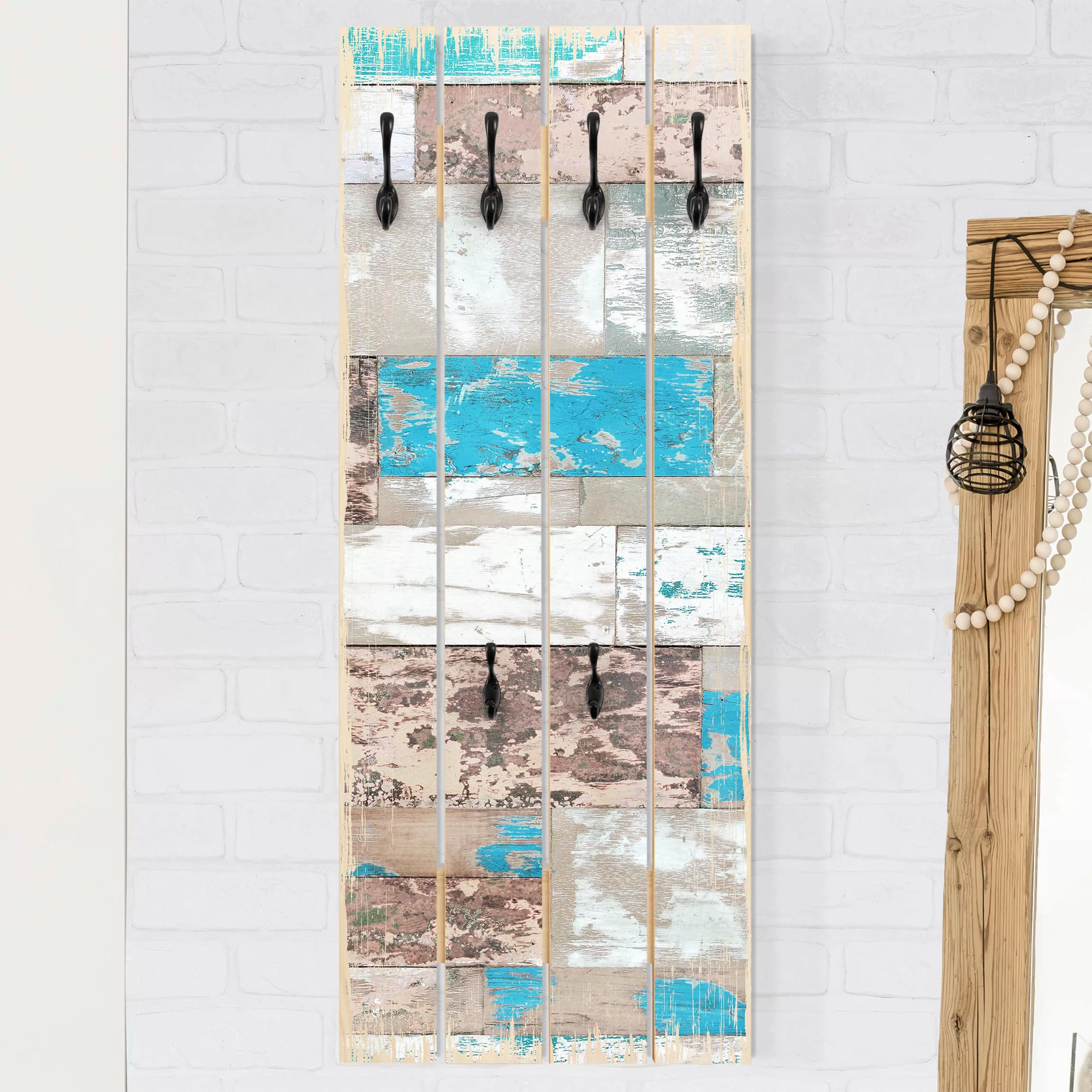 Wandgarderobe Holzpalette Maritime Planks günstig online kaufen