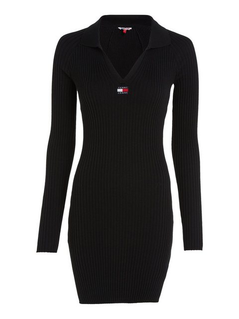 Tommy Jeans Strickkleid TJW COLLAR BADGE SWEATER DRESS mit V-Ausschnitt & T günstig online kaufen