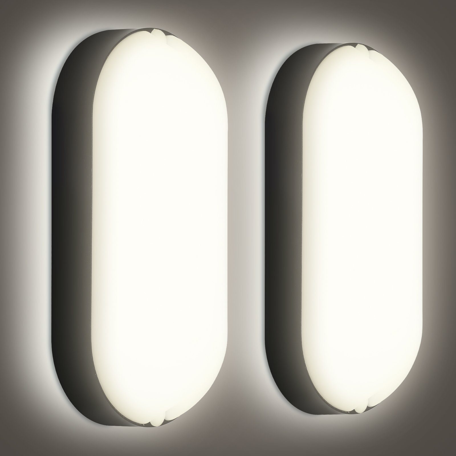 Clanmacy Deckenleuchte LED Feuchtraumleuchte IP54 Badlampe günstig online kaufen