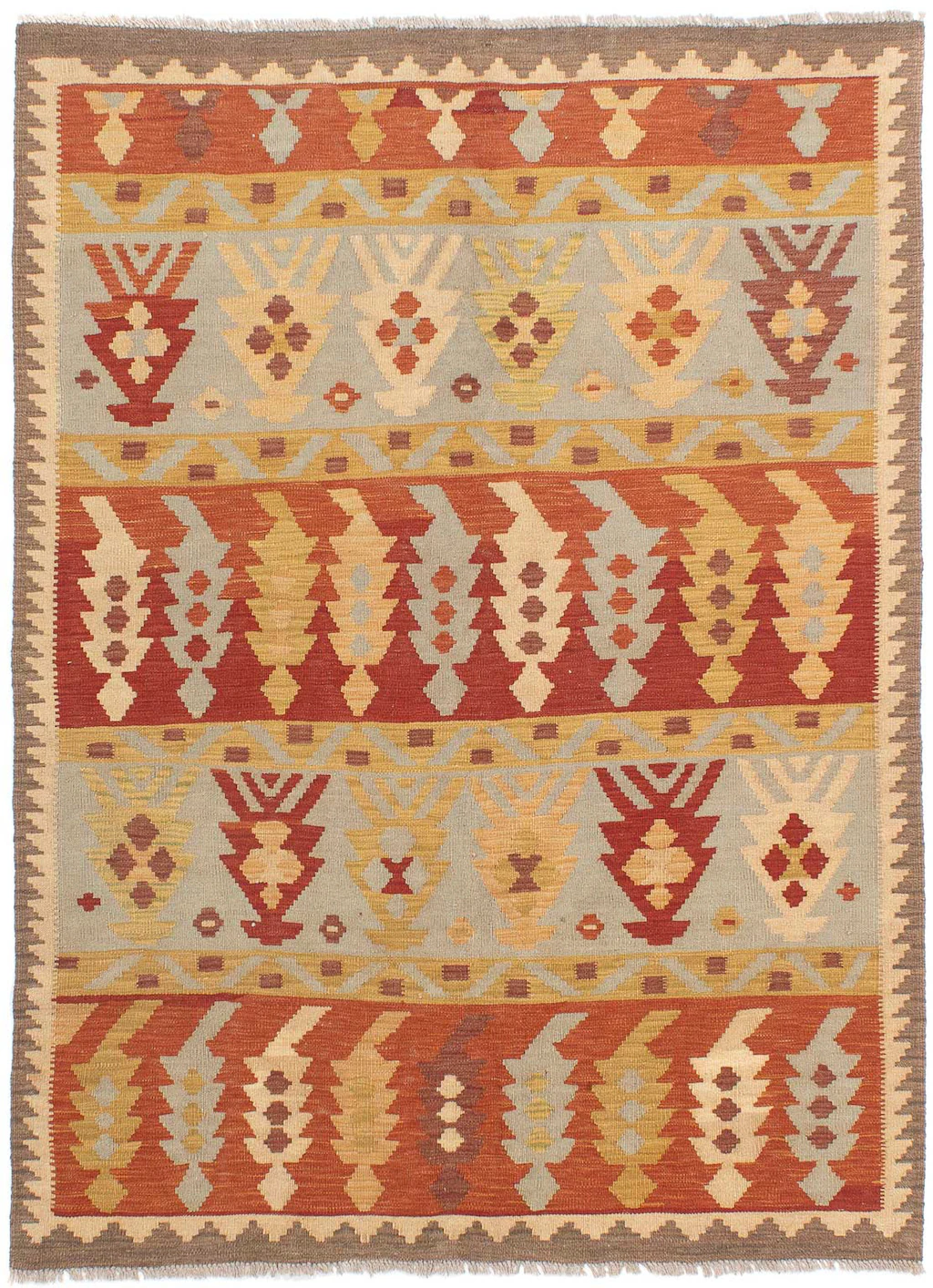 morgenland Wollteppich »Kelim - Oriental - 193 x 142 cm - mehrfarbig«, rech günstig online kaufen