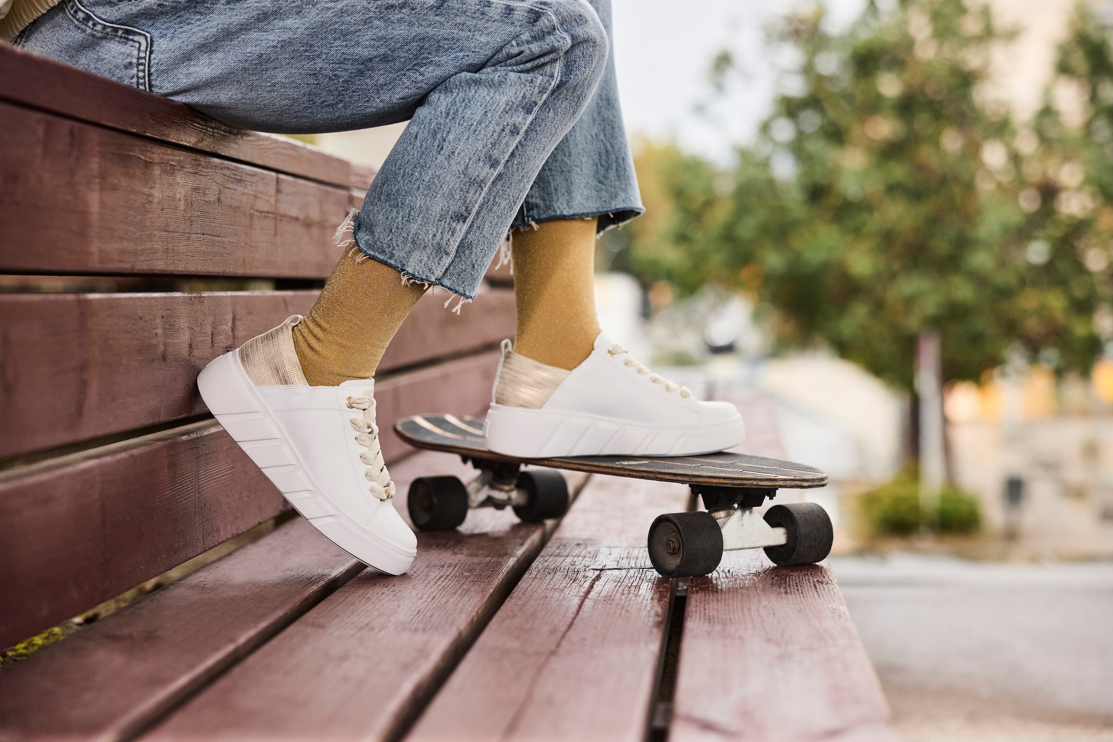 RIEKER Sport Plateausneaker, Schnürschuh, Halbschuh, Freizeitsneaker günstig online kaufen