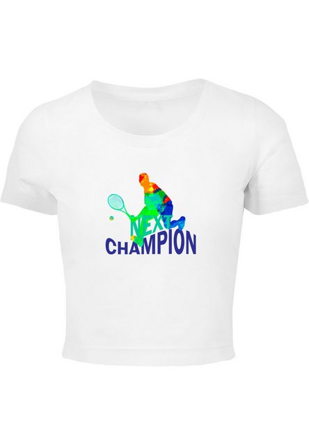 Merchcode T-Shirt Merchcode Damen Ladies Next Champion Cropped Tee (1-tlg) günstig online kaufen