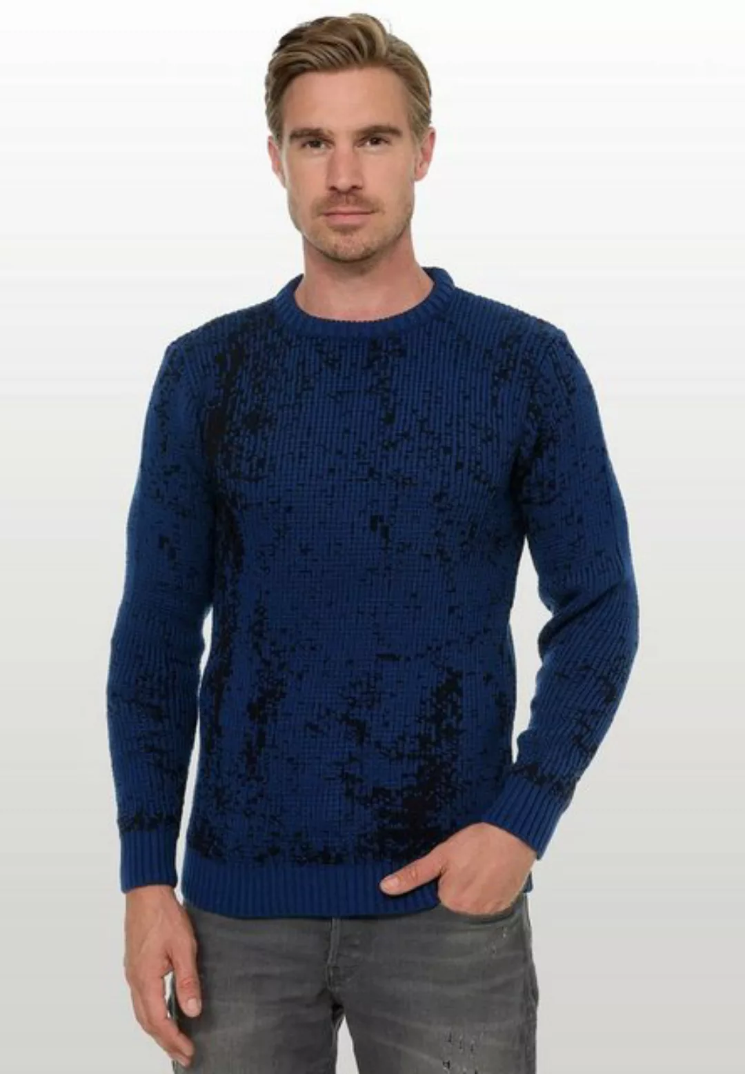 Rusty Neal Strickpullover, im angesagten zweifarbigen Design günstig online kaufen