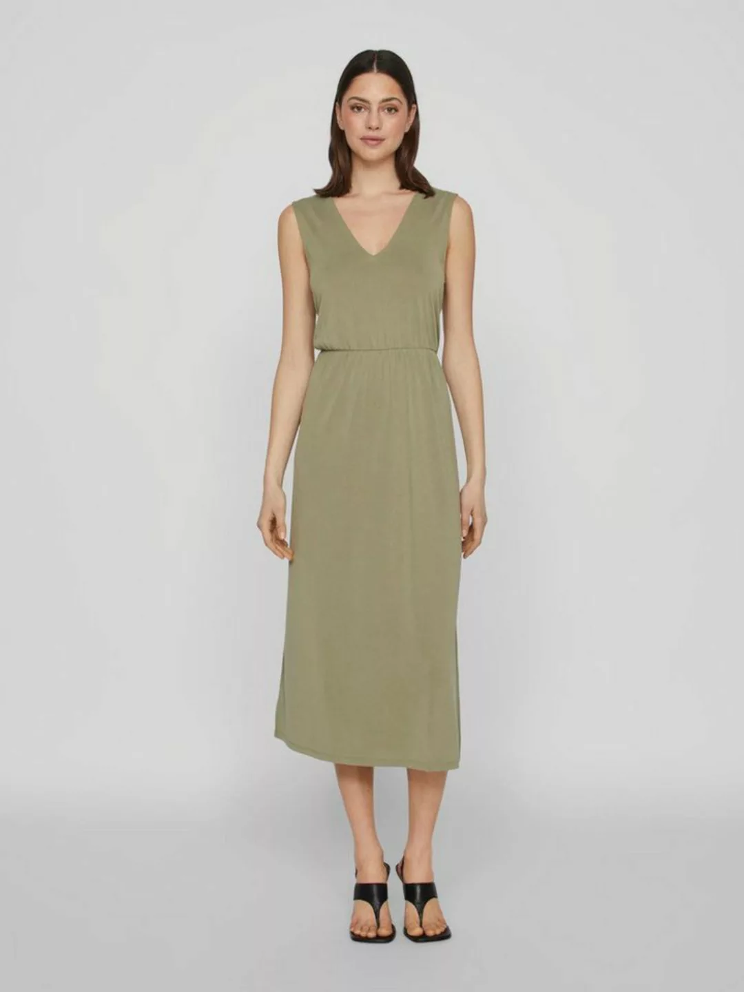 Vila Maxikleid VIMODALA V-NECK S/L MIDI DRESS - NOOS günstig online kaufen