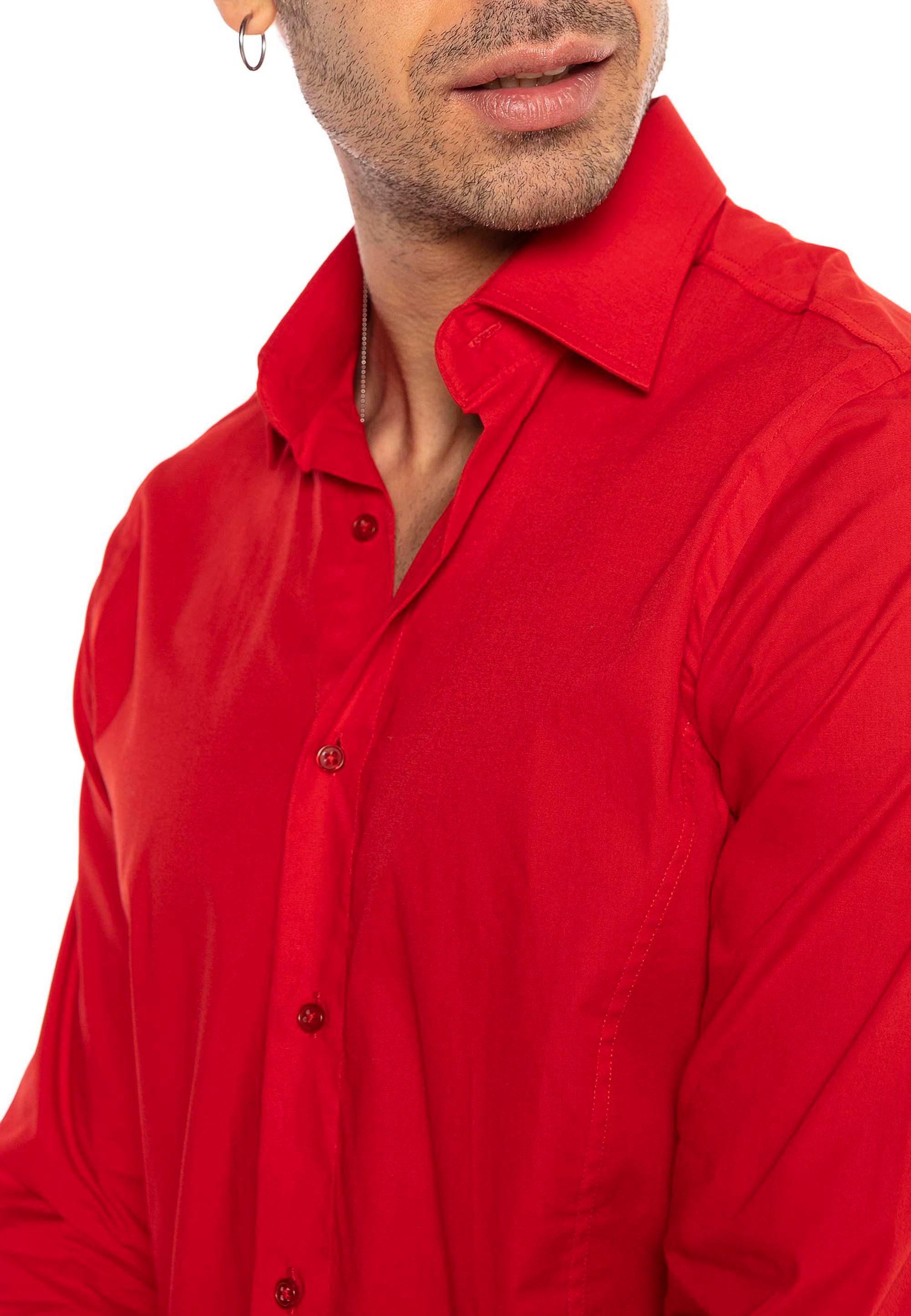 RedBridge Langarmhemd in Slim Fit – günstig online kaufen