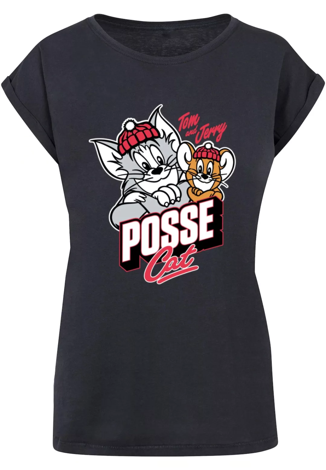 ABSOLUTE CULT T-Shirt "ABSOLUTE CULT Damen Ladies Tom and Jerry - Posse Cat günstig online kaufen
