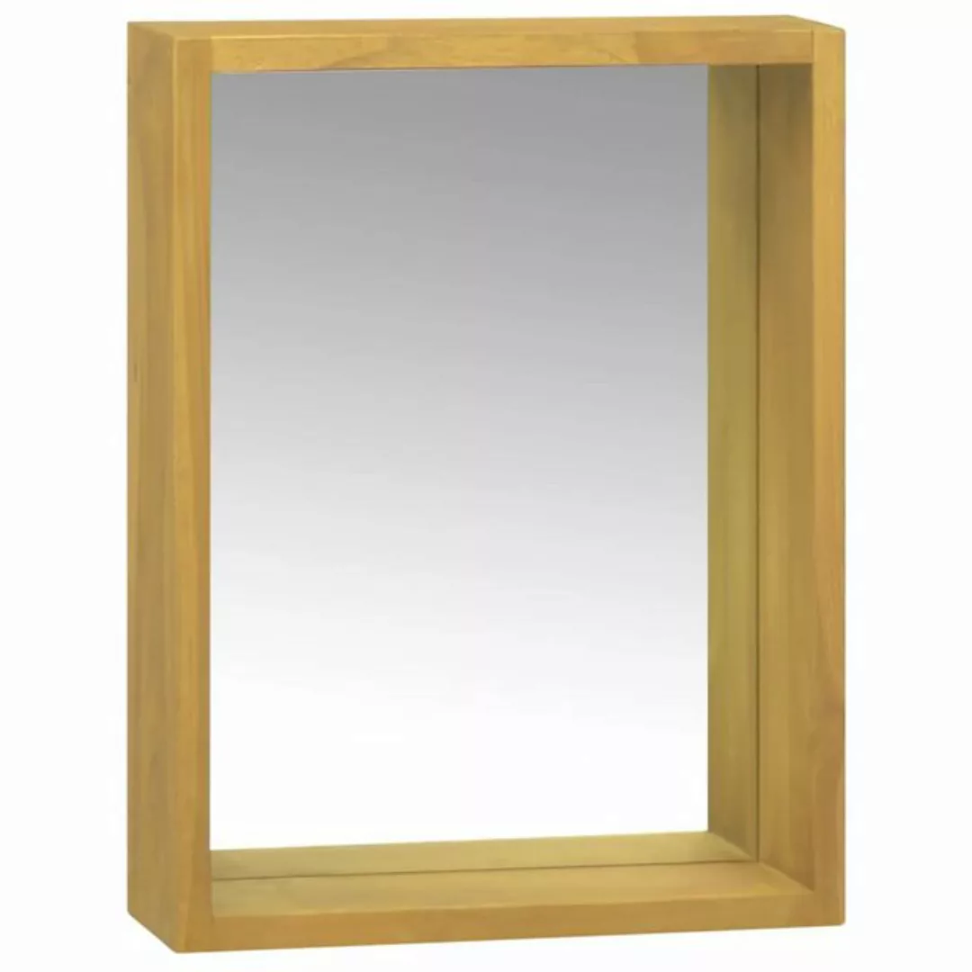 vidaXL Fächerschrank Spiegelschrank 30x10x40 cm Massivholz Teak (1-St) günstig online kaufen