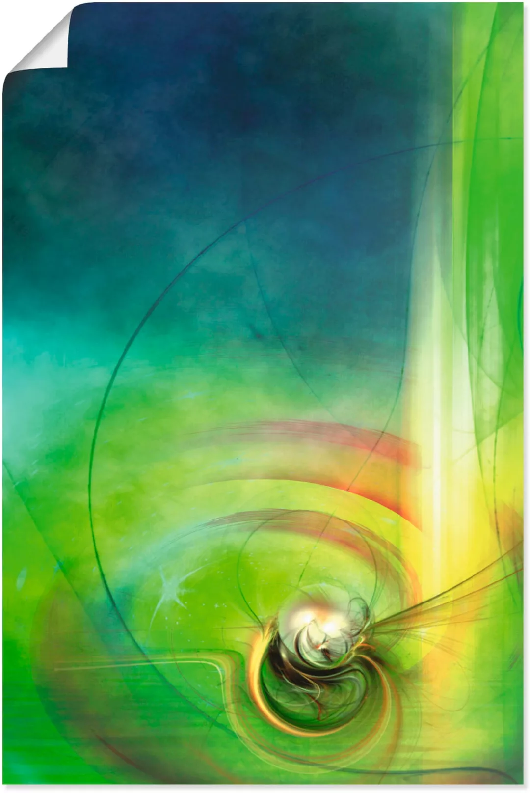 Artland Wandbild "Abstraktes Spiel CB", Muster, (1 St.), als Alubild, Outdo günstig online kaufen