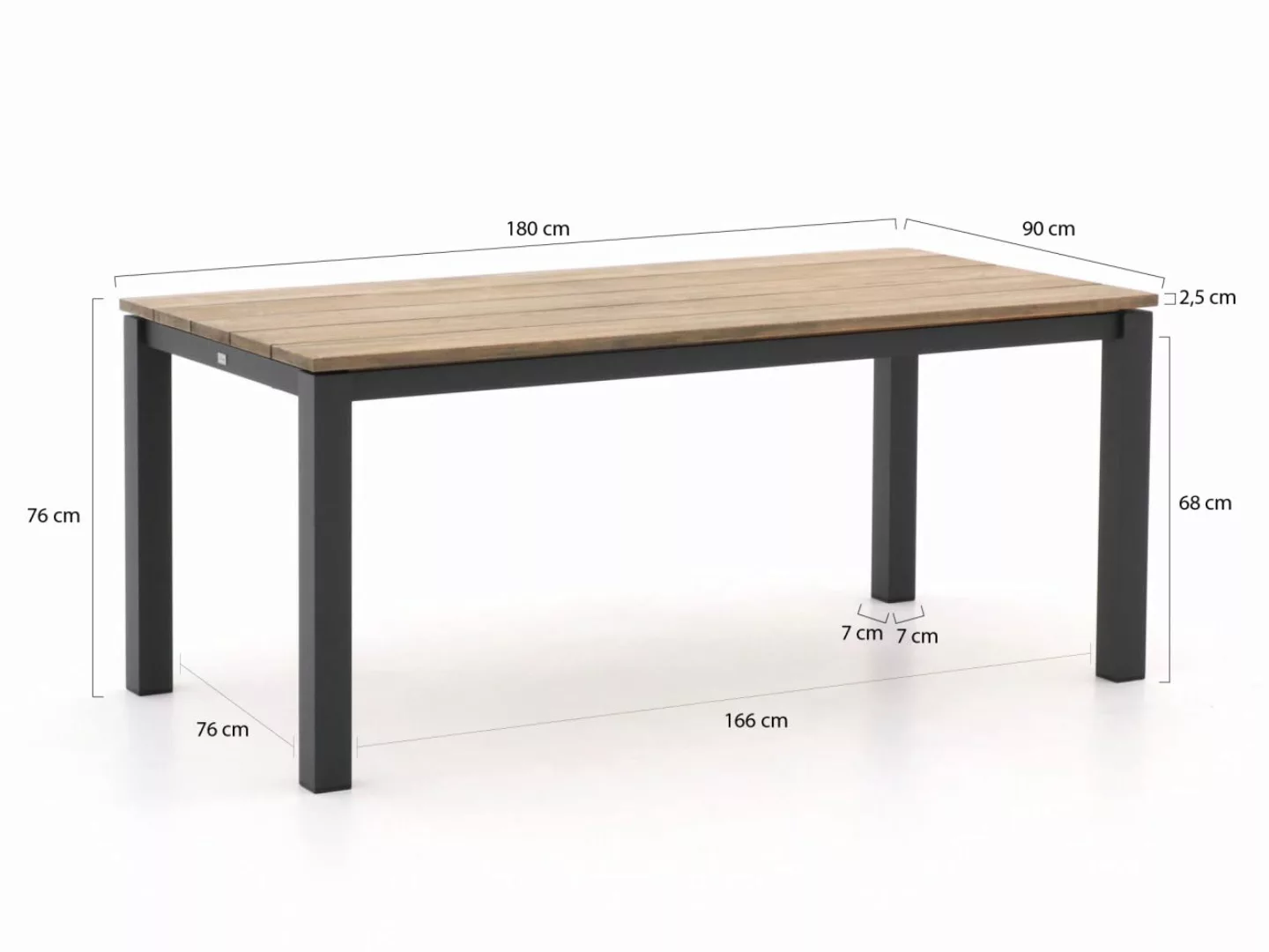 Bellagio Lagundo Gartentisch 180x90x76 cm günstig online kaufen