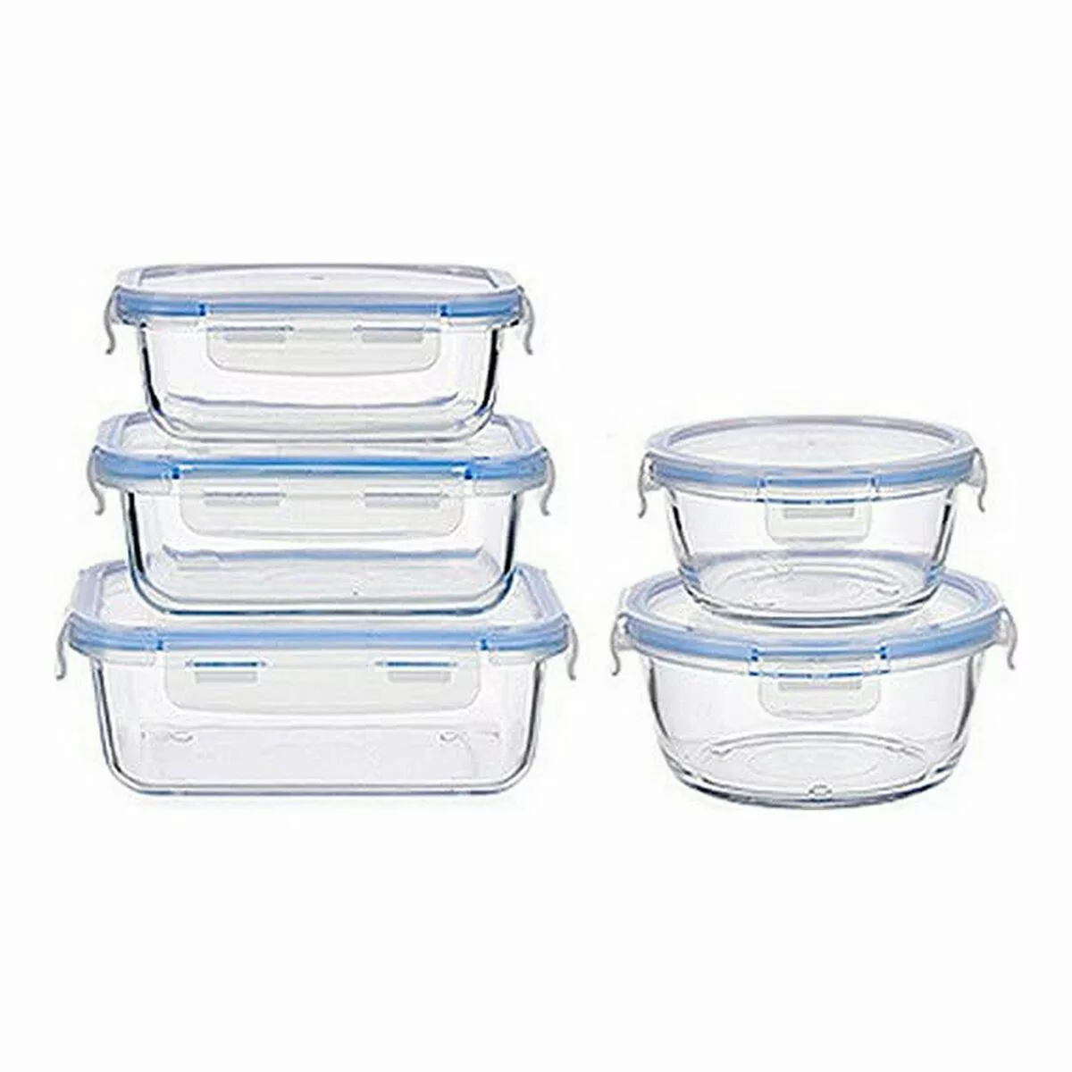 Lunchbox-set Durchsichtig Kunststoff Glas (5 Stücke) günstig online kaufen