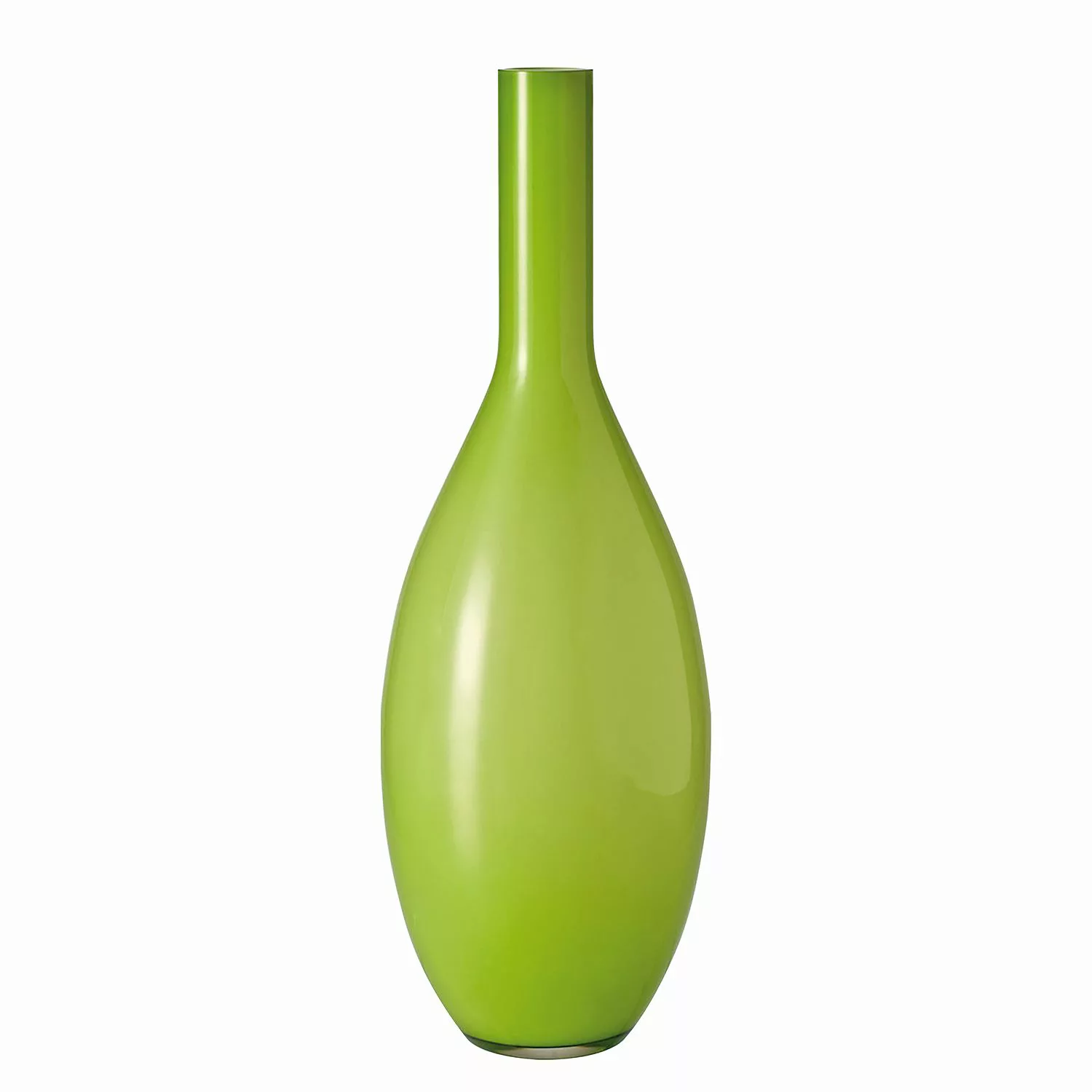 home24 Leonardo Vase Beauty I Grün Sodalime Glas Ø 17,5 cm illuminantsType günstig online kaufen
