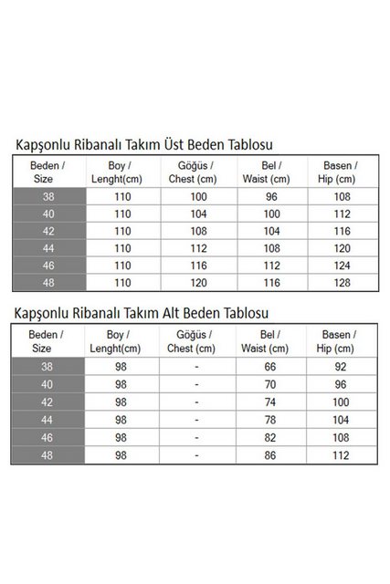 MODAMİHRAM Hosenanzug Kapuzen-Ripp-Set günstig online kaufen