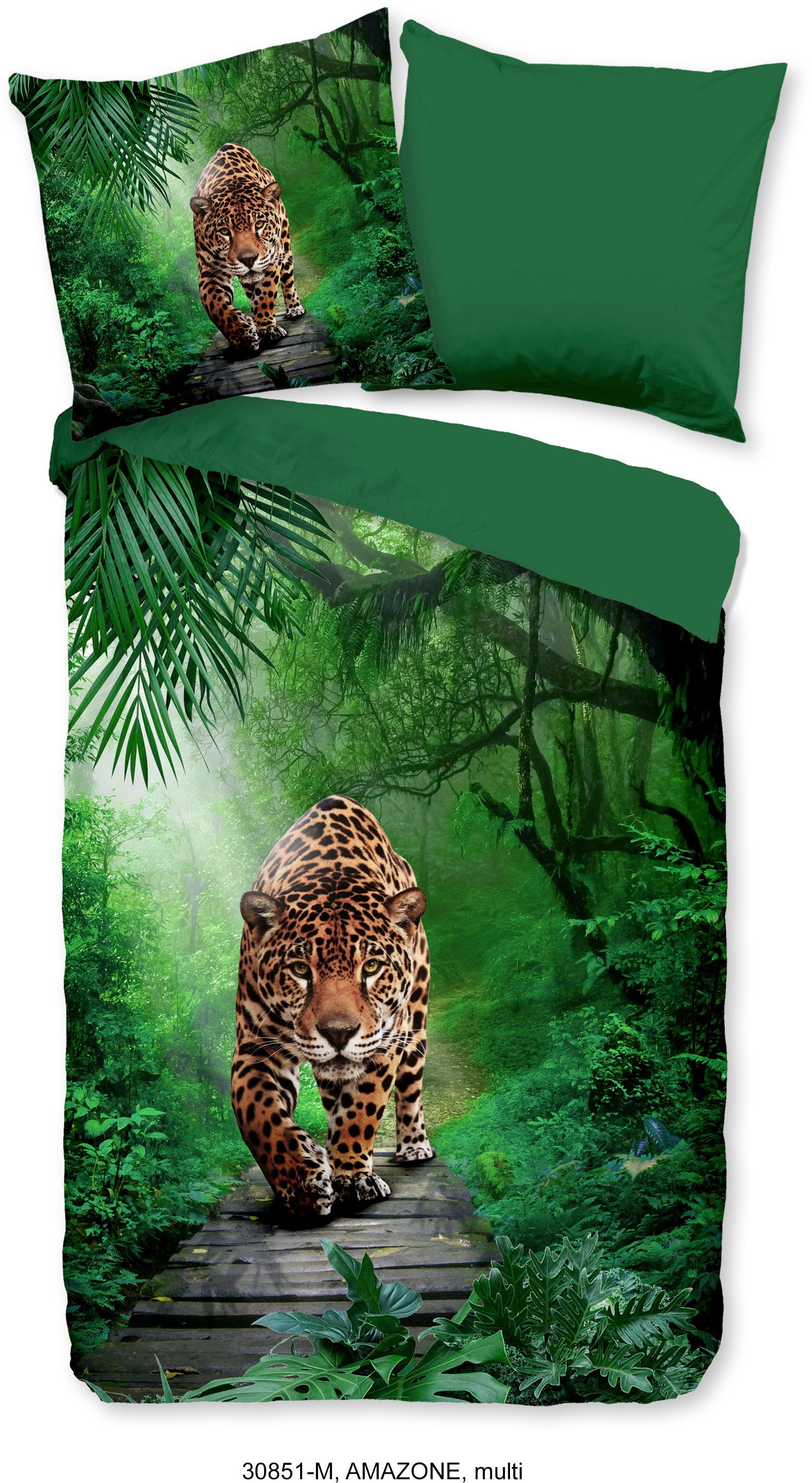 PURE luxury collection Wendebettwäsche »Amazone«, Mikrofaser, 135x200, Pfle günstig online kaufen