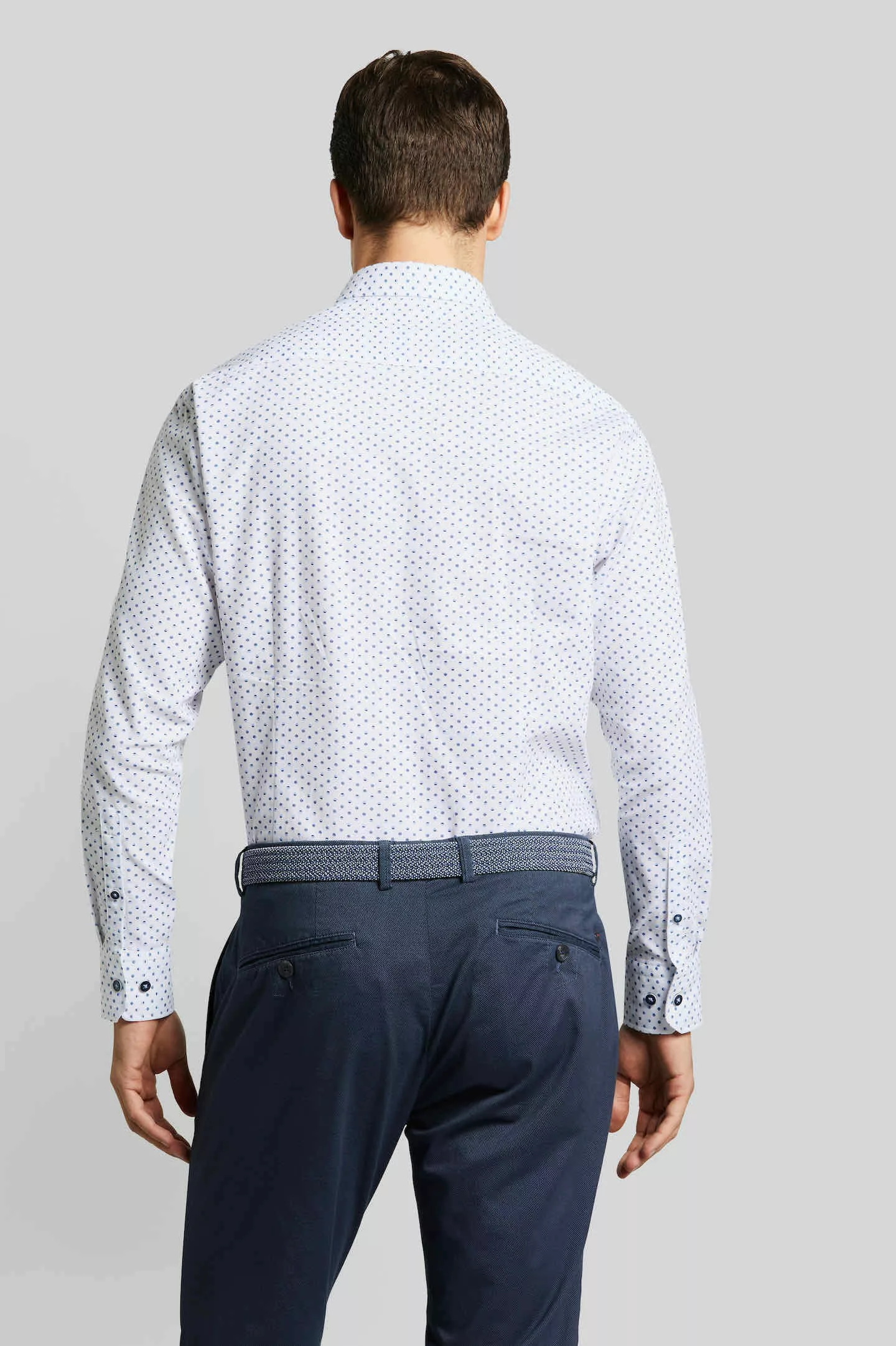 bugatti Langarmhemd, mit feinen Mustern günstig online kaufen