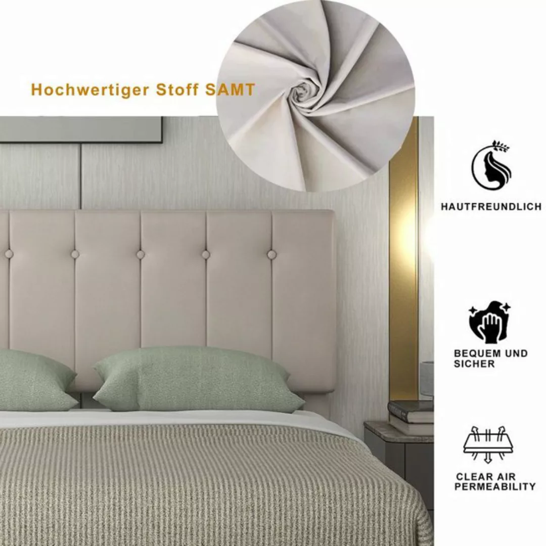 Merax Polsterbett Hydraulisch mit Bettkasten und Lattenrost, Doppelbett 140 günstig online kaufen