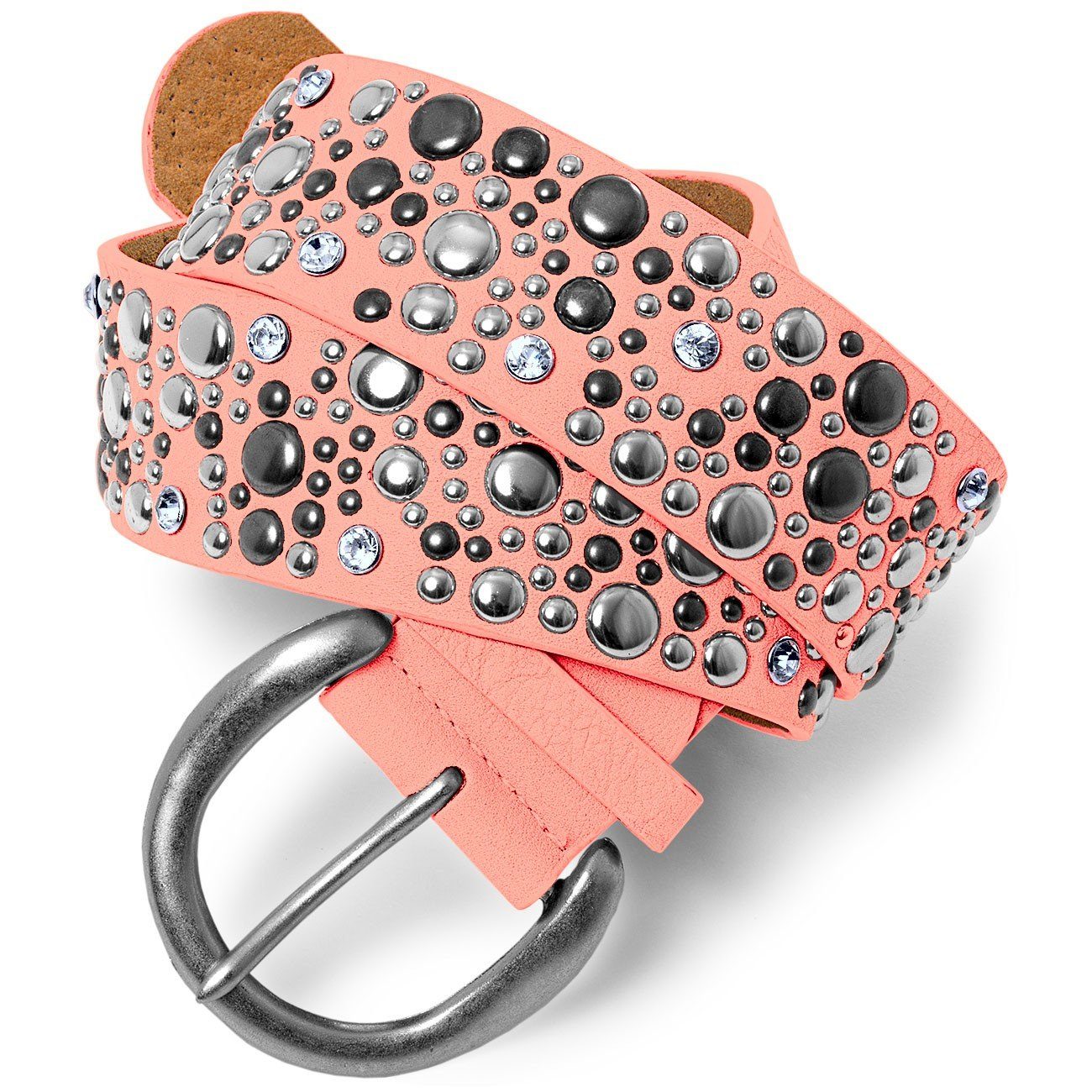 Caspar Nietengürtel GU248 Damen Breiter Gürtel günstig online kaufen