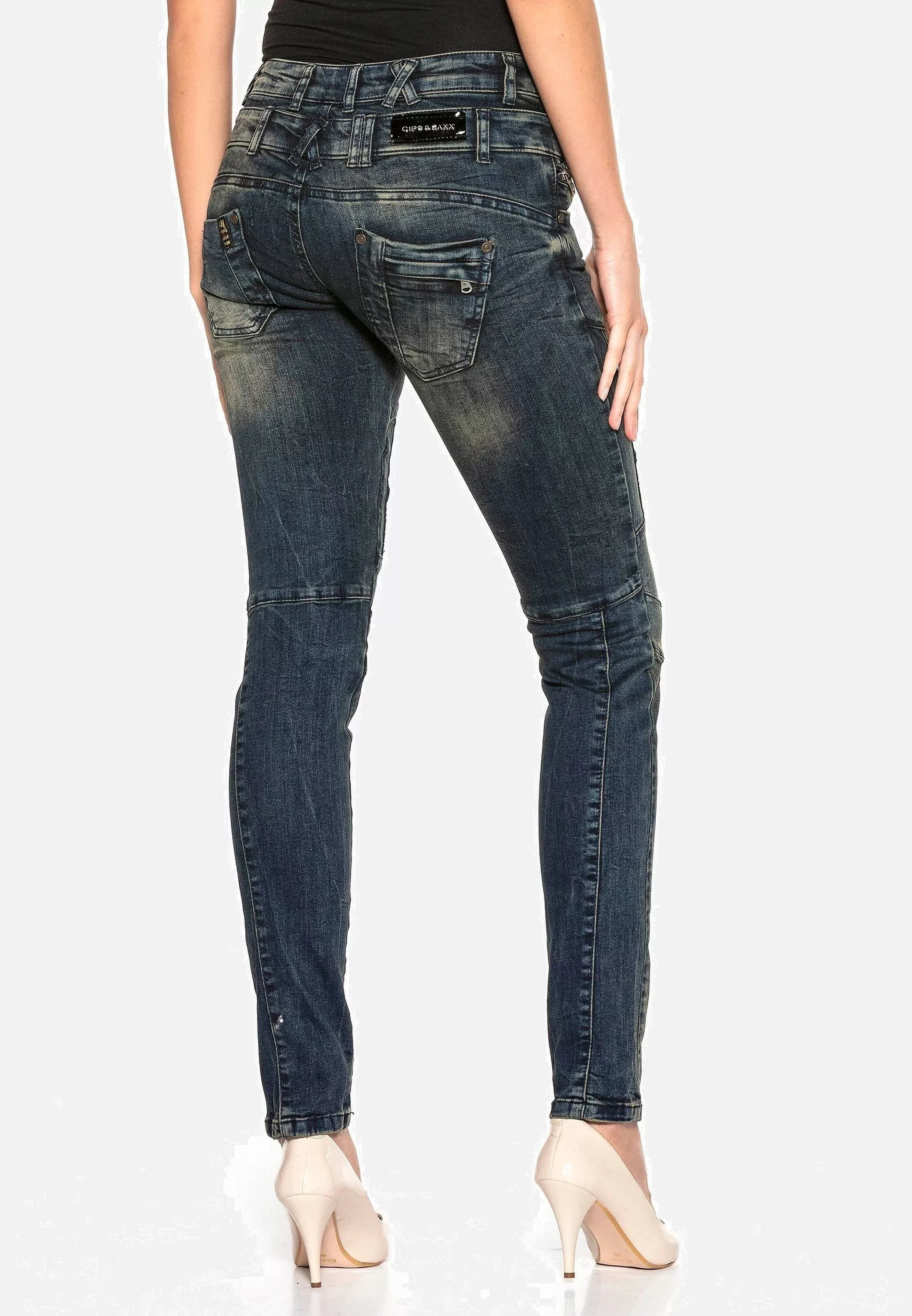 Cipo & Baxx Slim-fit-Jeans "Jeans", mit Doppel-Bund, WD362 günstig online kaufen