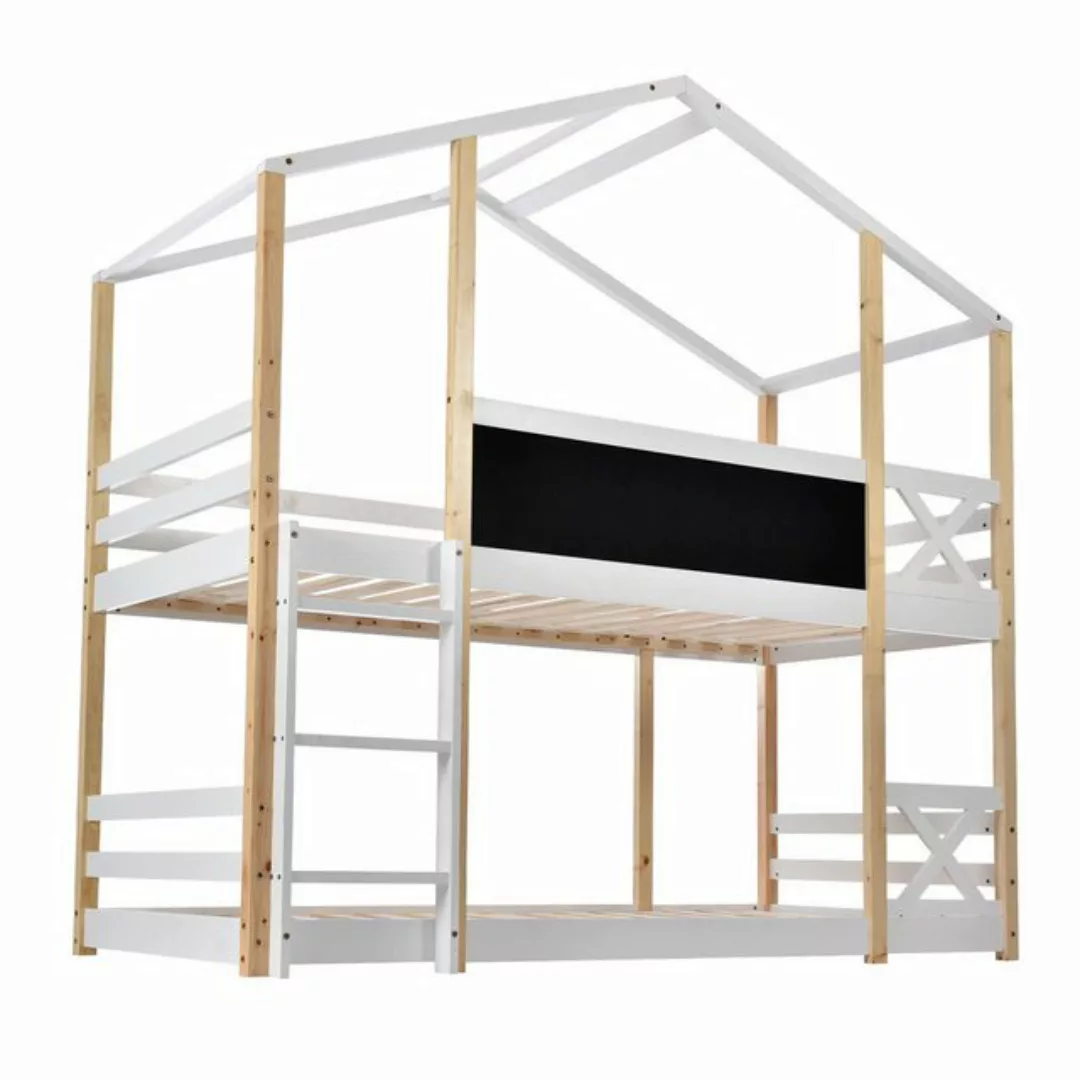 DOPWii Kinderbett Kinderbett Baumhaus mit Leiter 90x200cm,Hausbett, Etagenb günstig online kaufen