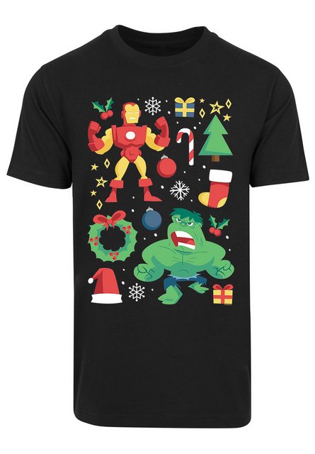 F4NT4STIC T-Shirt Marvel Universe Iron Man And Hulk Weihnachten Print günstig online kaufen