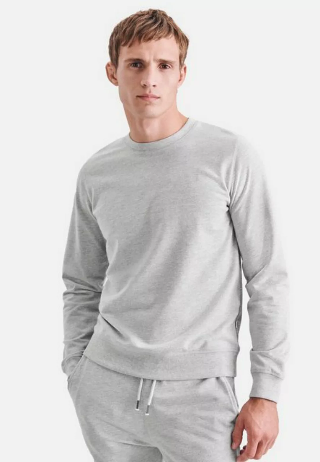 seidensticker Pyjamaoberteil Herren (1-tlg) Sweatshirt - Baumwolle - Sweate günstig online kaufen