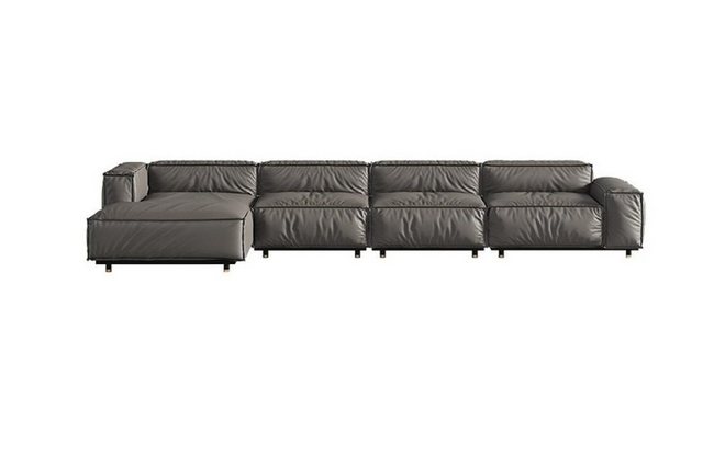 Xlmoebel Ecksofa Neues graues L-förmiges Ecksofa mit Polsterung für das Woh günstig online kaufen