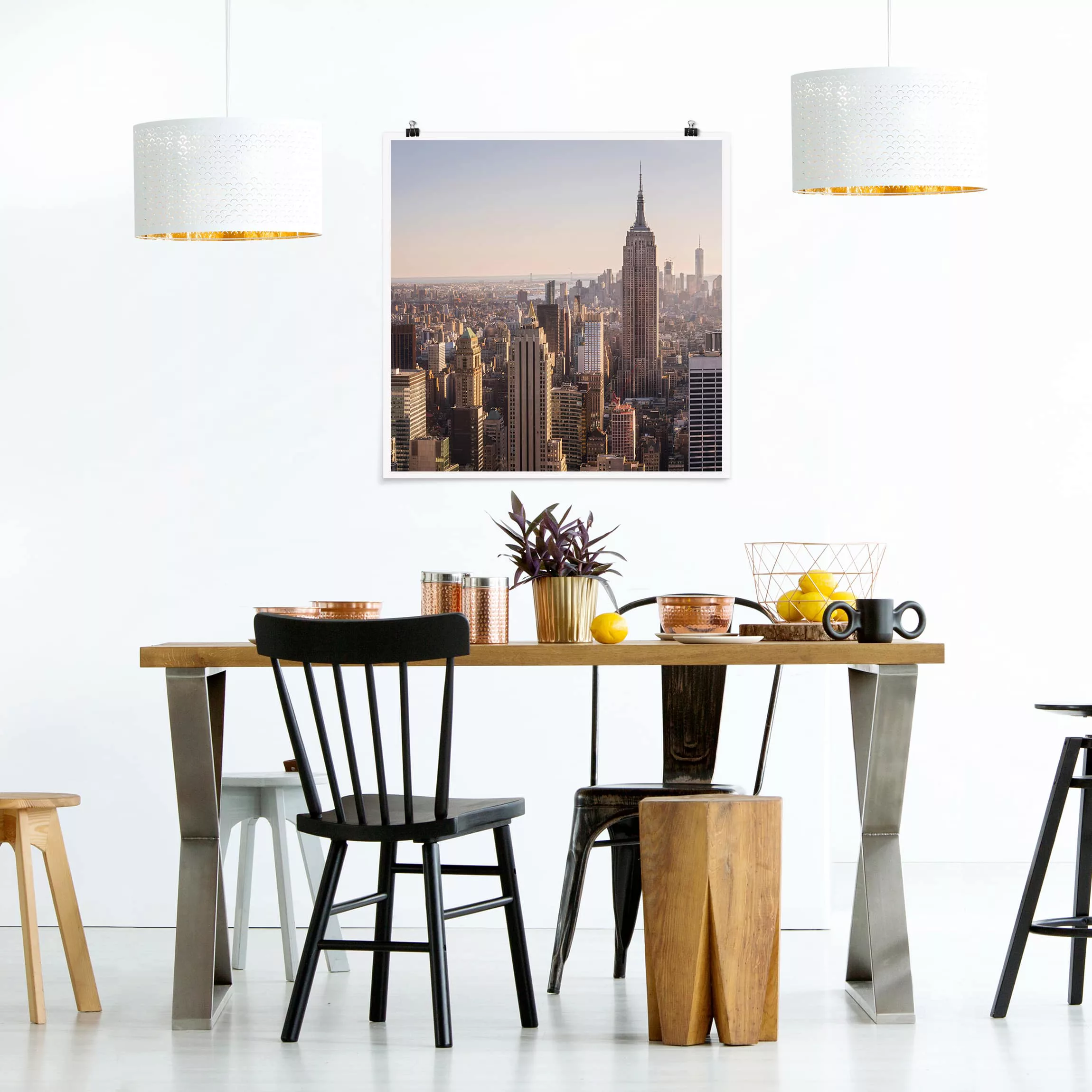 Poster Architektur & Skyline - Quadrat Empire State Building günstig online kaufen