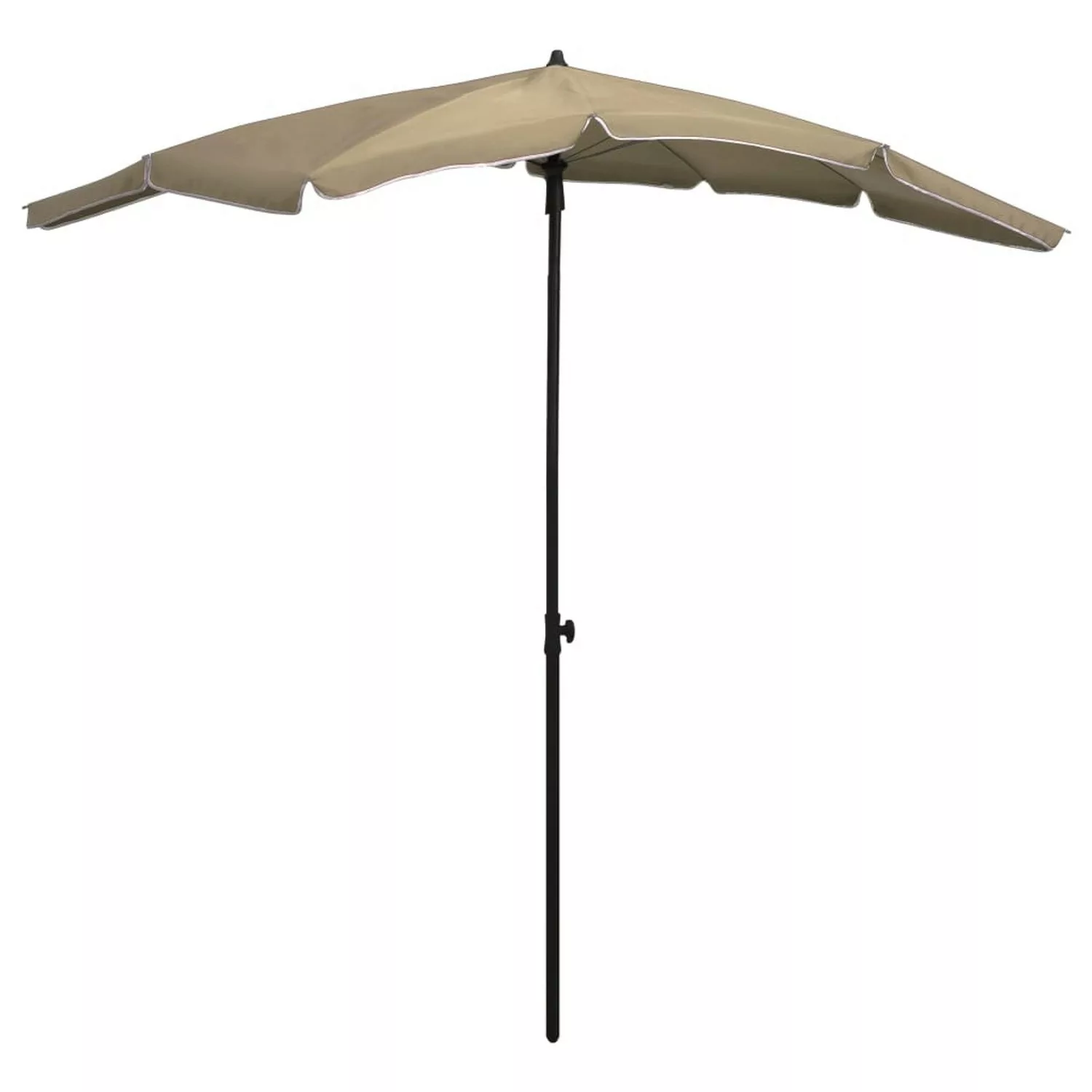 furnicato Sonnenschirm mit Mast 200x130 cm Taupe günstig online kaufen