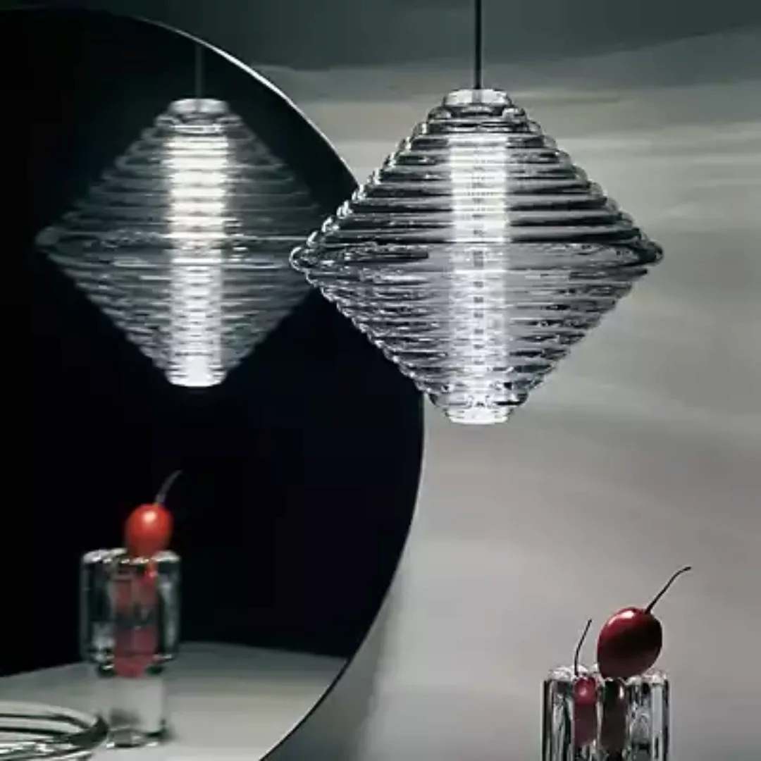 Tom Dixon Press Cone Pendelleuchte LED, transparent - 3.000 K günstig online kaufen