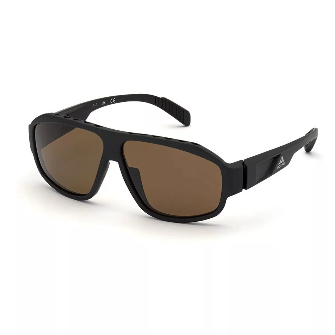 Adidas Sp0025 Polarisierte Sonnenbrille Brown/CAT3 Matte Black günstig online kaufen