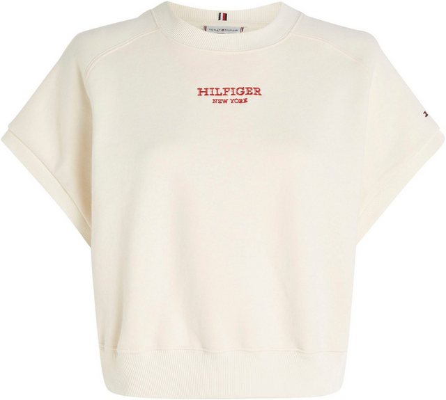 Tommy Hilfiger Kurzarmpullover Mit Tommy Hilfiger Markenstickung günstig online kaufen