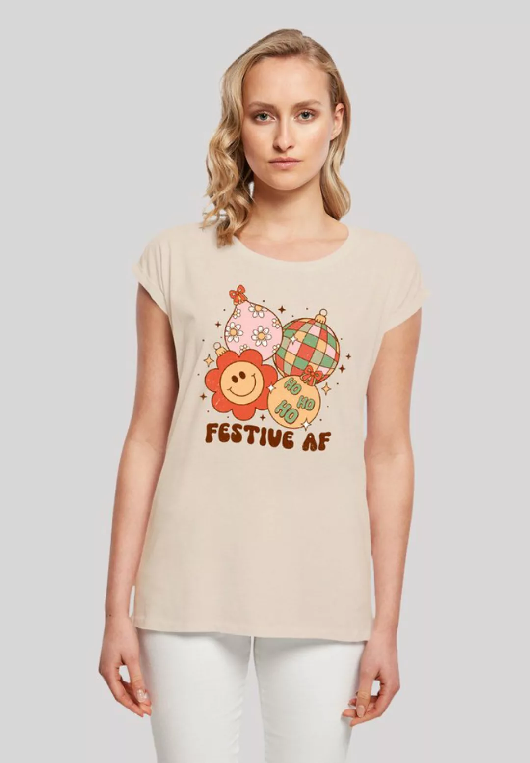 F4NT4STIC T-Shirt Festive AF Weihnachten Tree Balls Premium Qualität, Weihn günstig online kaufen