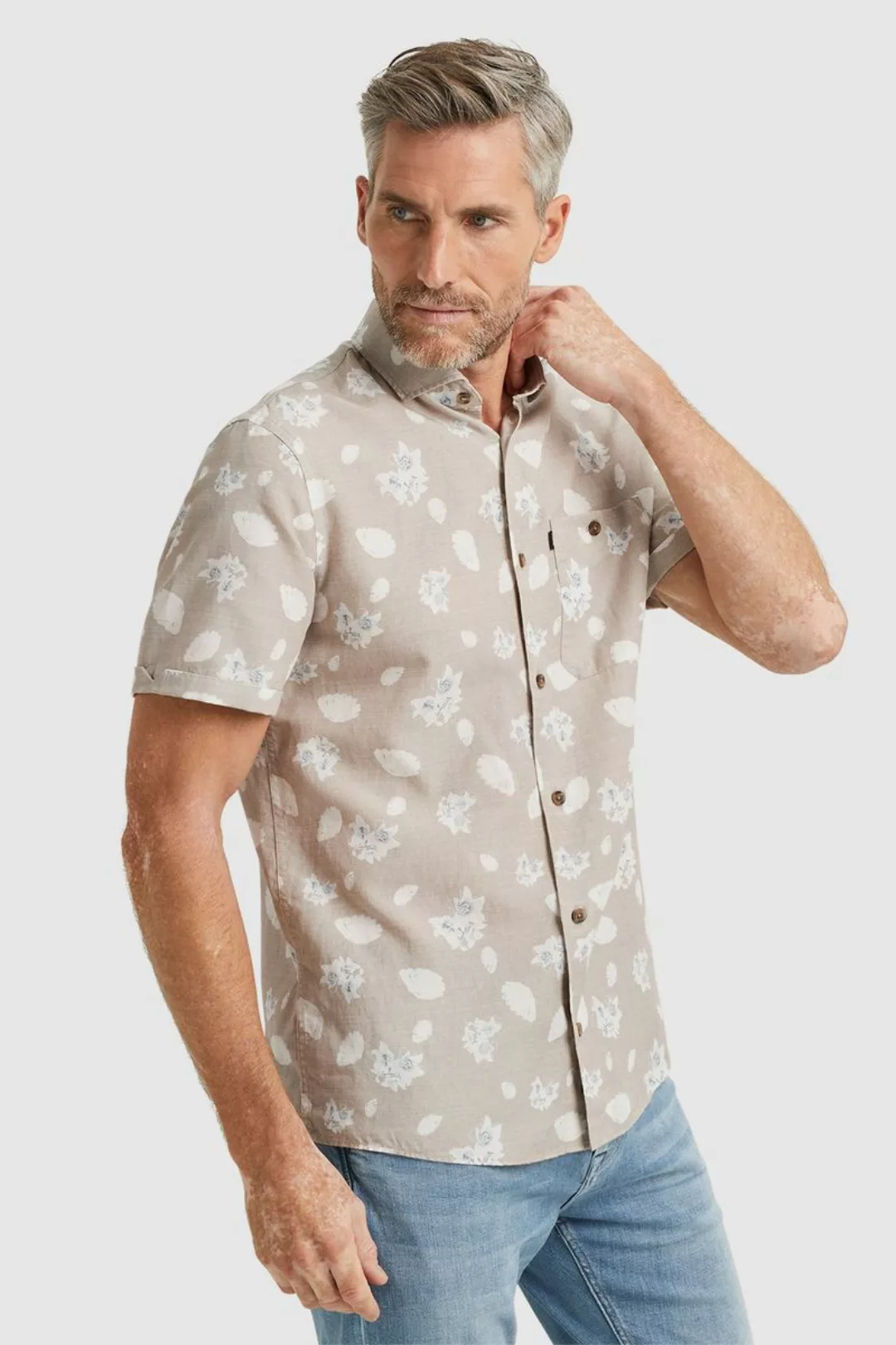 Vanguard Short Sleeve Hemd Leinen Beige - Größe 3XL günstig online kaufen