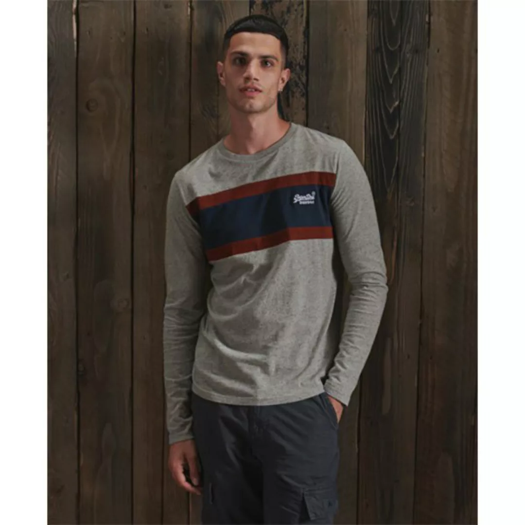 Superdry Orange Label Engineered Langarm-t-shirt L Collective Grey Grit günstig online kaufen