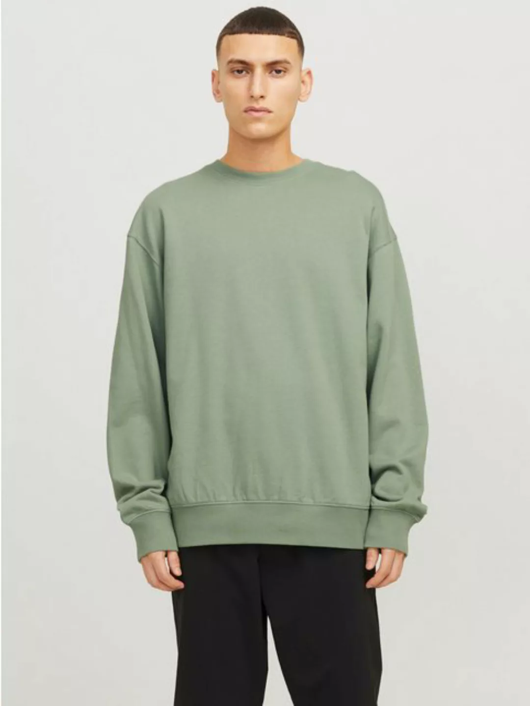 Jack & Jones Sweatshirt JJECHARGE SWEAT CREW NECK NOOS mit Rippbündchen günstig online kaufen