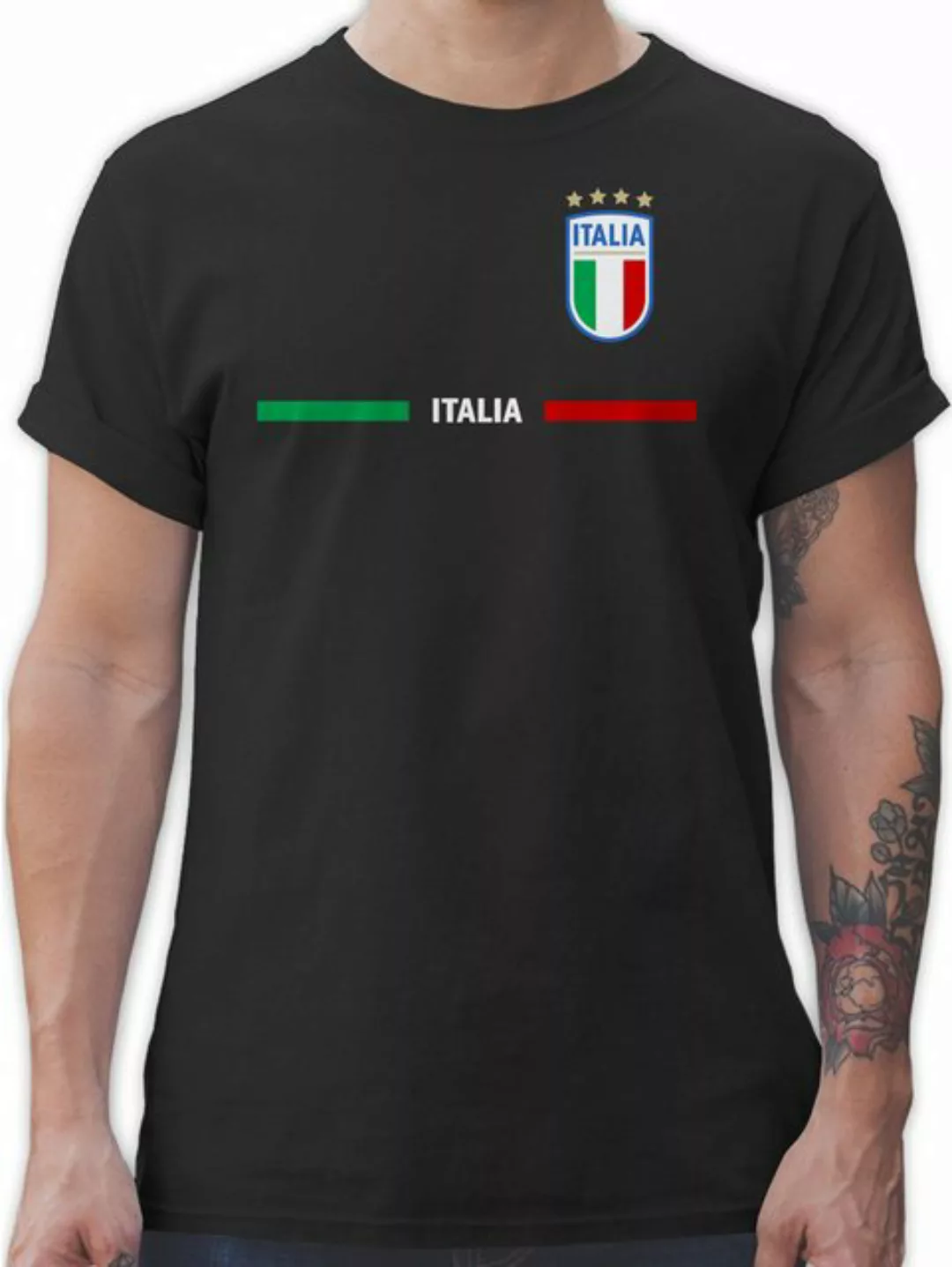 Shirtracer T-Shirt Italien Trikot Wappen, Italia mit Stolz, Italienisches F günstig online kaufen