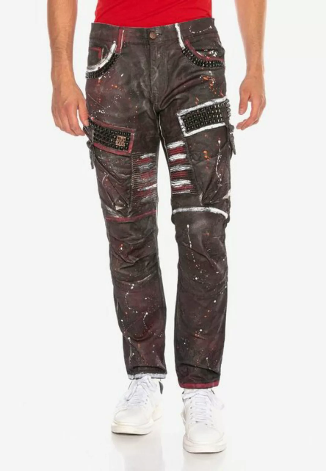 Cipo & Baxx Bequeme Jeans "CD636", in extravagantem Look günstig online kaufen