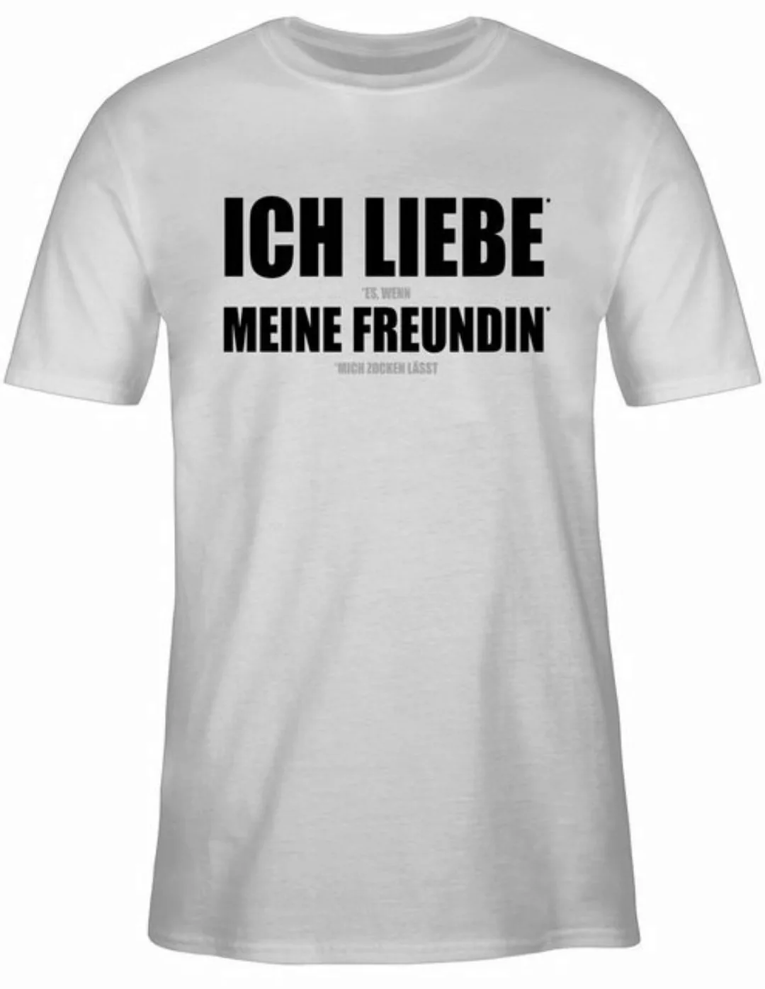 Shirtracer T-Shirt Ich liebe meine Freundin Zocken Nerd Geschenke günstig online kaufen