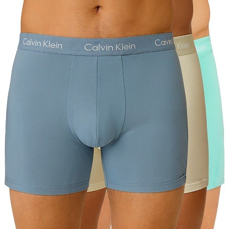 Calvin Klein 3-er Set Boxer Briefs Schwarz mit verschiedenfarbigem Webbund günstig online kaufen