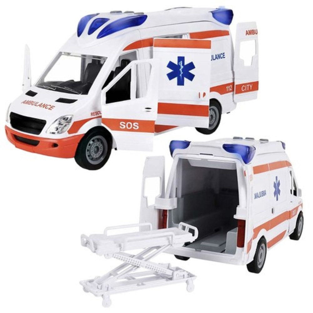 KRUZZEL Spielzeug-Krankenwagen Spielzeugauto mit Liege, (Set, günstig online kaufen