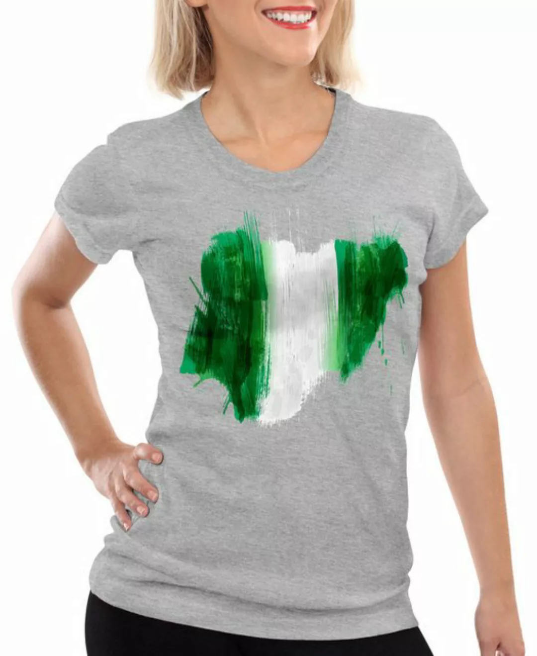 style3 T-Shirt Flagge Nigeria Fußball Sport Afrika WM EM Fahne günstig online kaufen