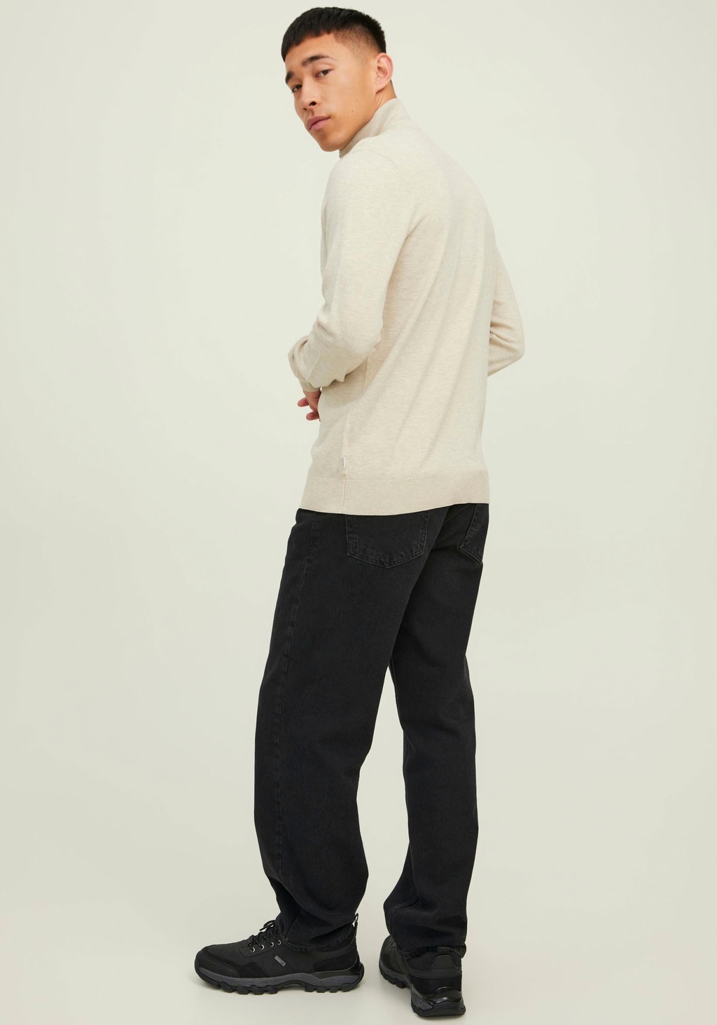 Jack & Jones Strickpullover "EMIL KNIT HALF ZIP", mit kurzem Reißverschluss günstig online kaufen