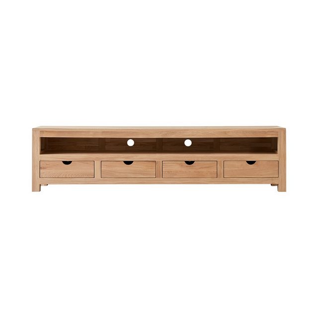 Tikamoon TV-Schrank Oliver TV-Schrank aus massiver Eiche 200 cm günstig online kaufen