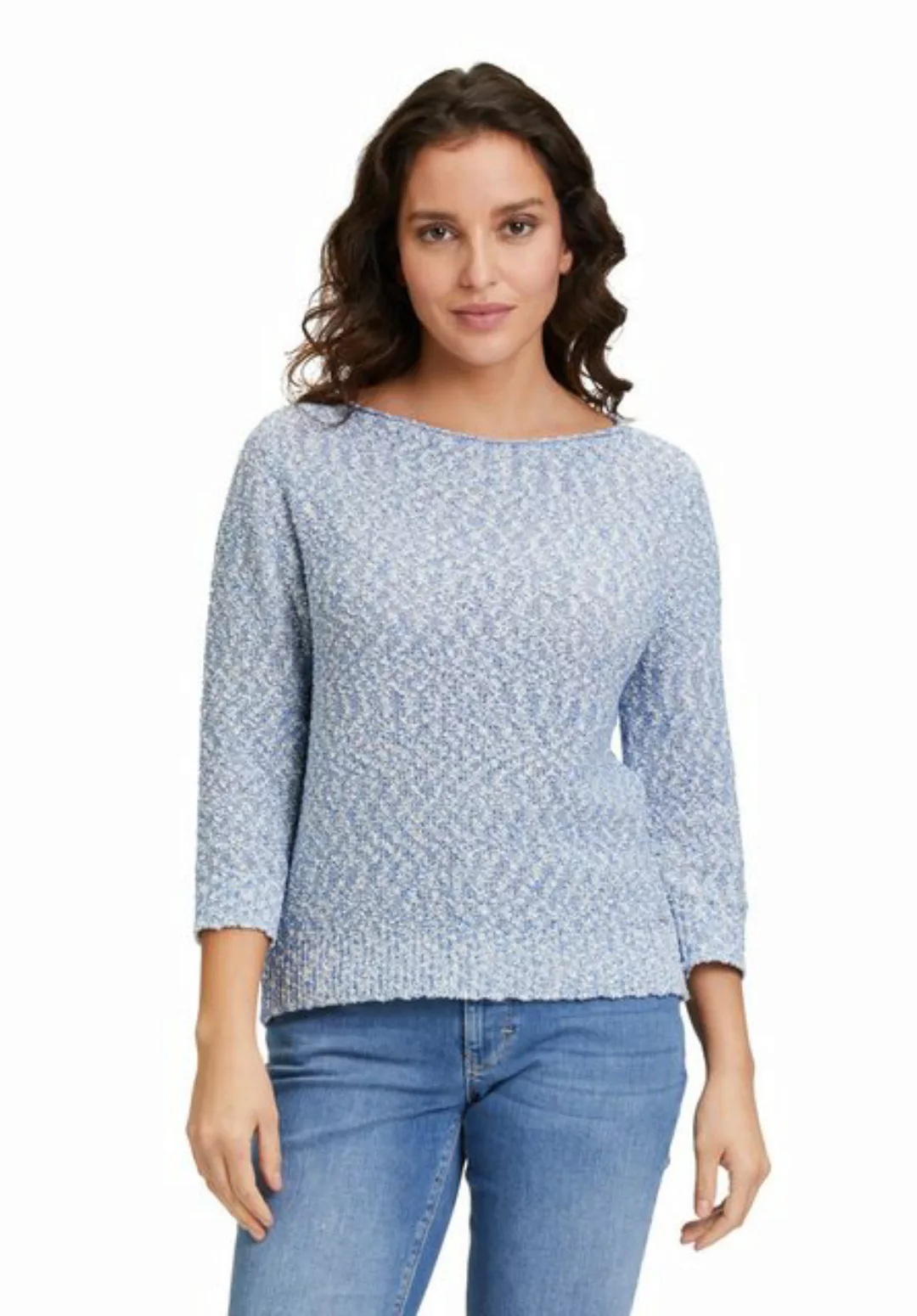 Betty&Co Strickpullover Betty & Co Strickpullover mit Lurexfaden (1-tlg) Ri günstig online kaufen