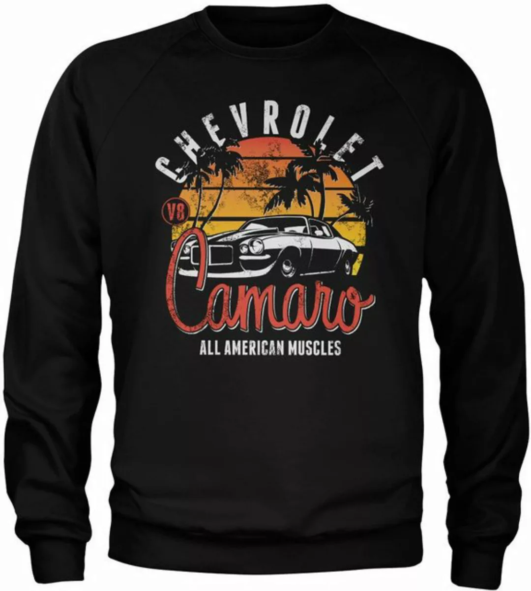 Camaro Rundhalspullover Chevrolet Sunset Sweatshirt günstig online kaufen