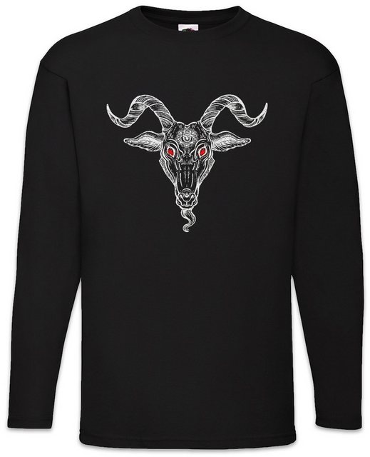 Urban Backwoods Langarmshirt Baphomet Head Langarm T-Shirt Aleister Pentagr günstig online kaufen